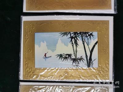 純手工制作 麥秸畫(huà)賀卡19
